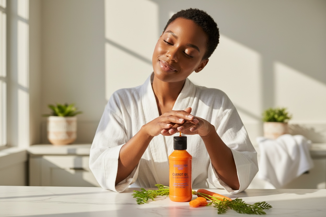 4 oz CARROT OIL Skin Brightening Organic natural & fresh