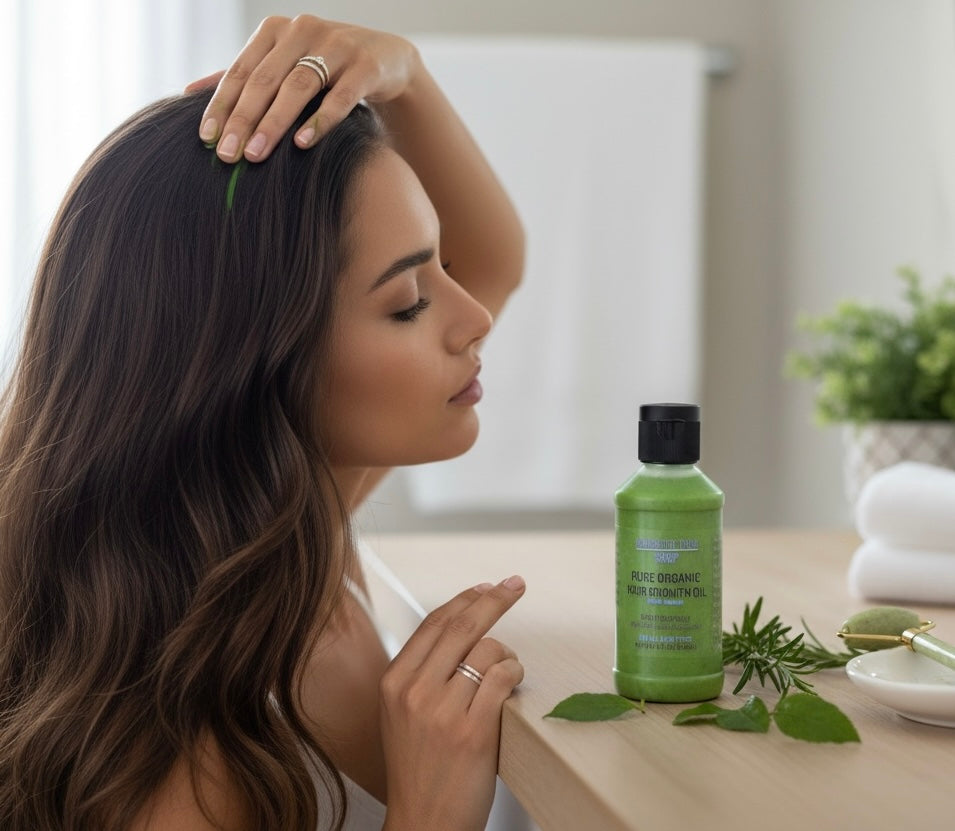 PURE ORGANIC GROWTH OIL - Scalp Treatment for Dry Damaged Hair. For All Hair Types.