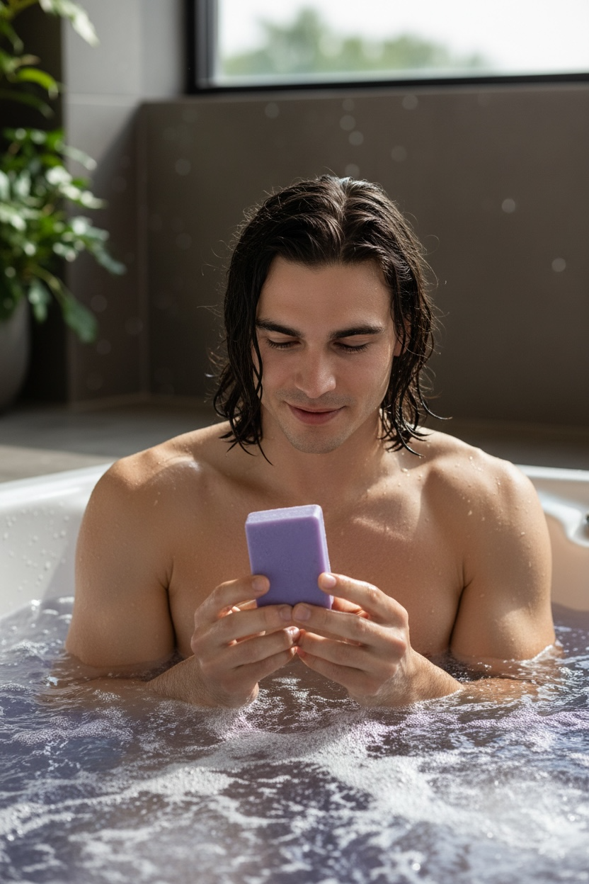 Image of 100% NATURAL LAVENDER SOAP BAR