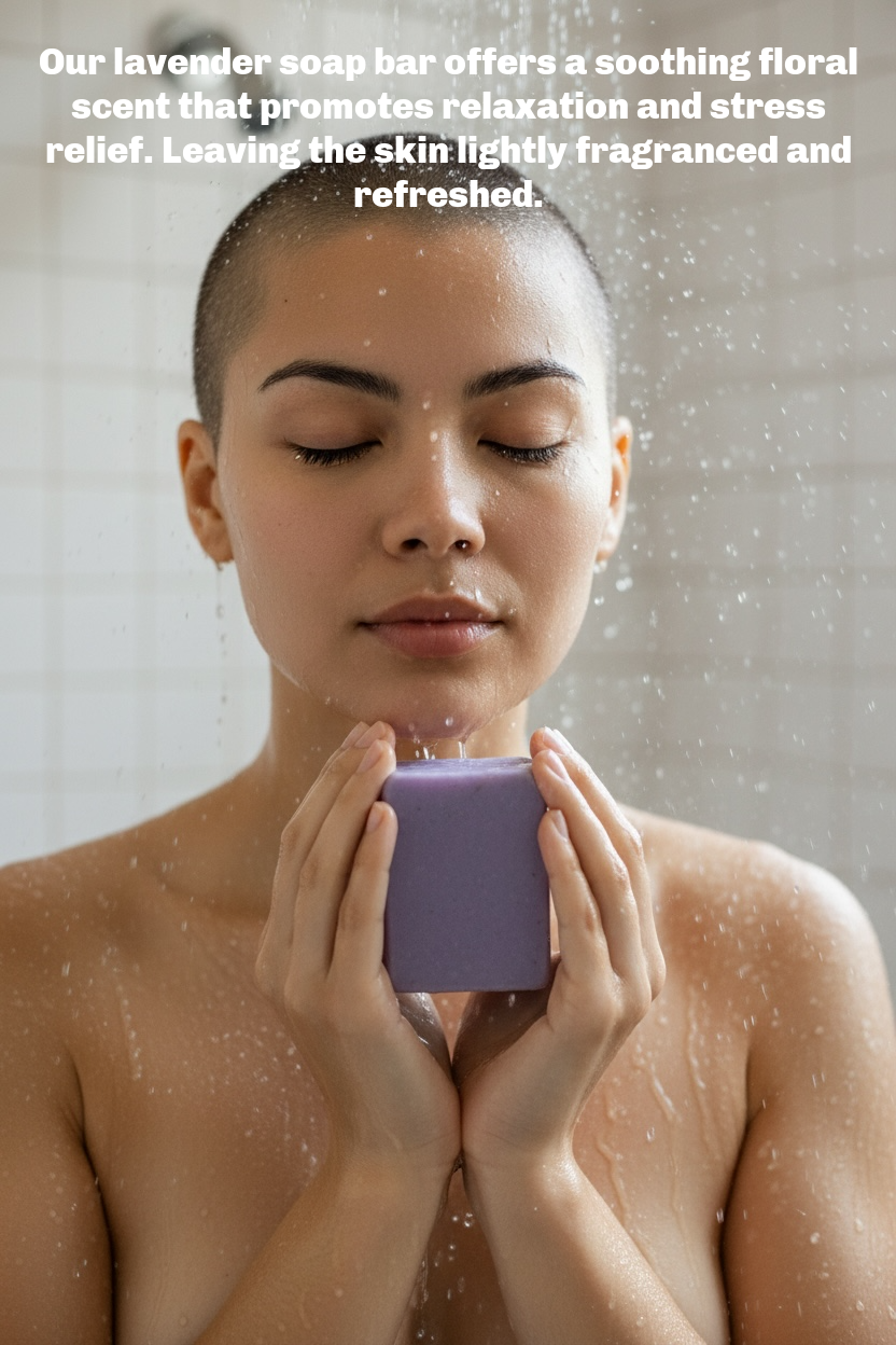 100% NATURAL LAVENDER SOAP BAR