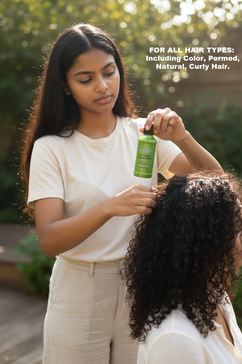 4 oz PURE ORGANIC GROWTH OIL - Scalp Treatment for Dry Damaged Hair. For All Hair Types.