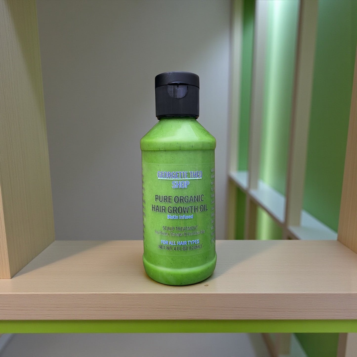 4 oz PURE ORGANIC GROWTH OIL - Scalp Treatment for Dry Damaged Hair. For All Hair Types.