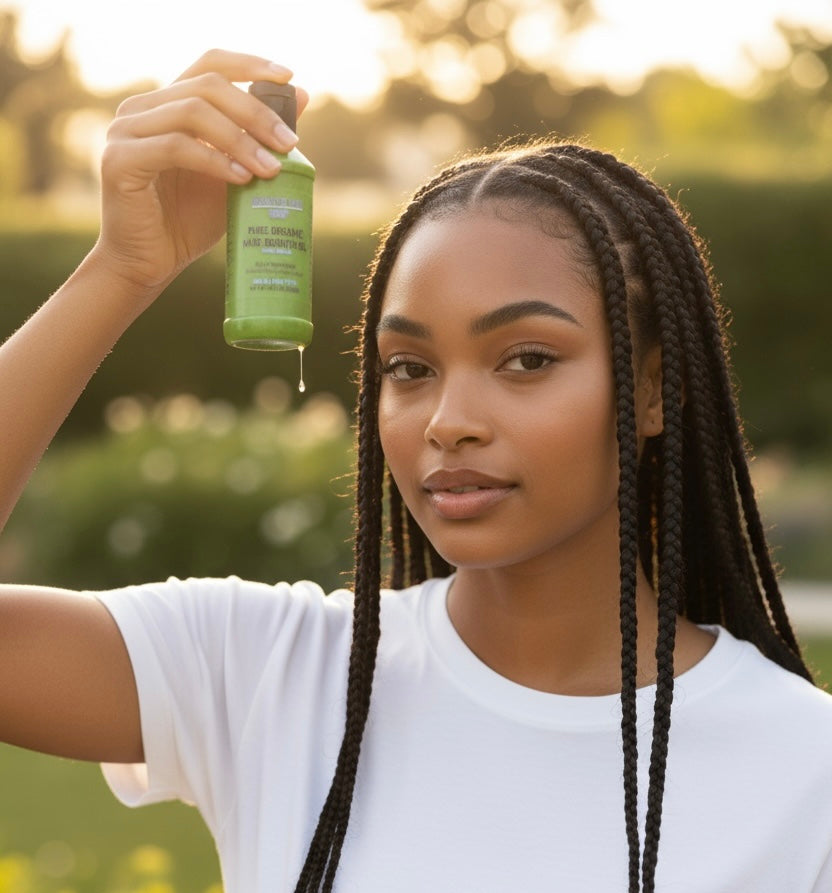 4 oz PURE ORGANIC GROWTH OIL - Scalp Treatment for Dry Damaged Hair. For All Hair Types.