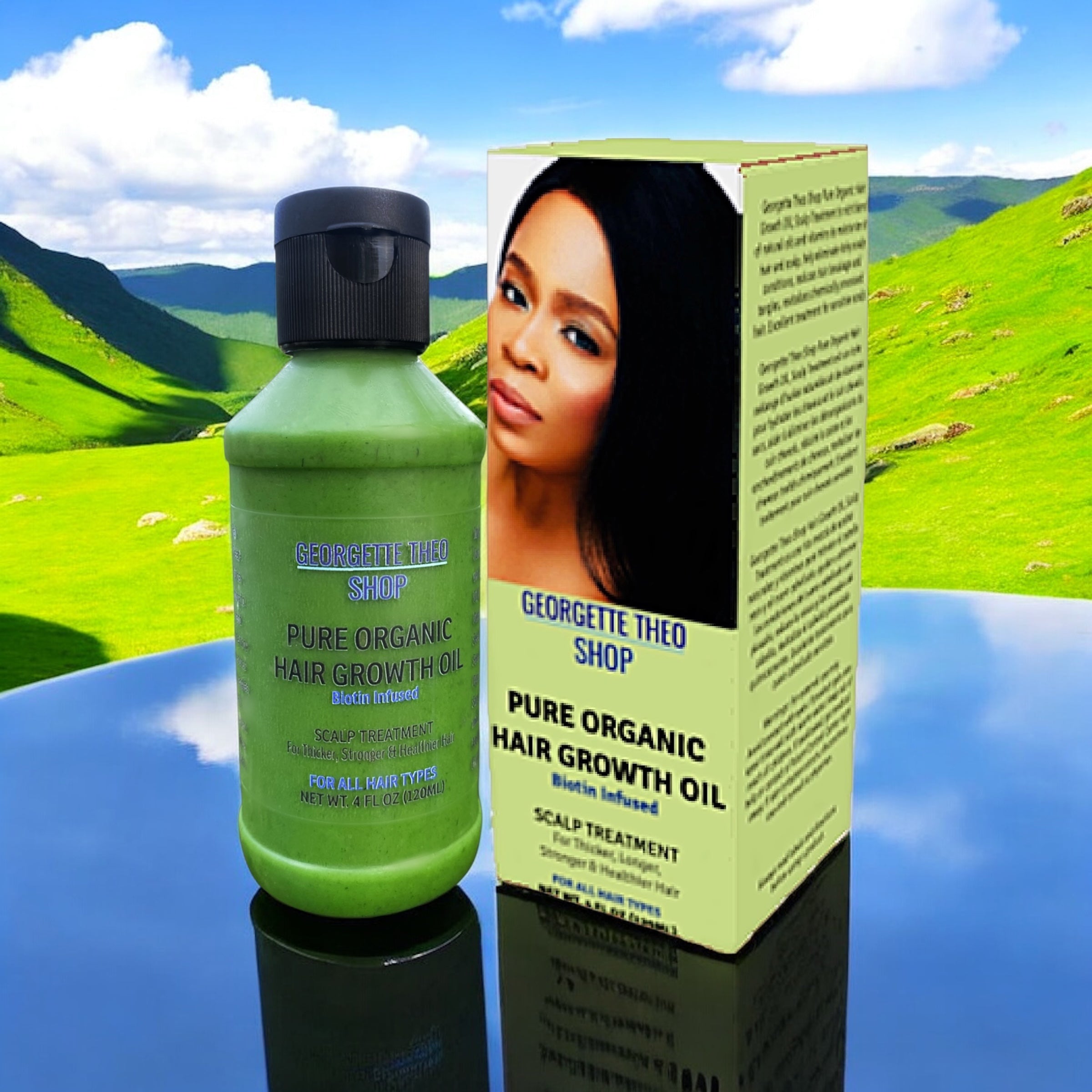 Image of PURE ORGANIC GROWTH OIL - Scalp Treatment for Dry Damaged Hair. For All Hair Types.