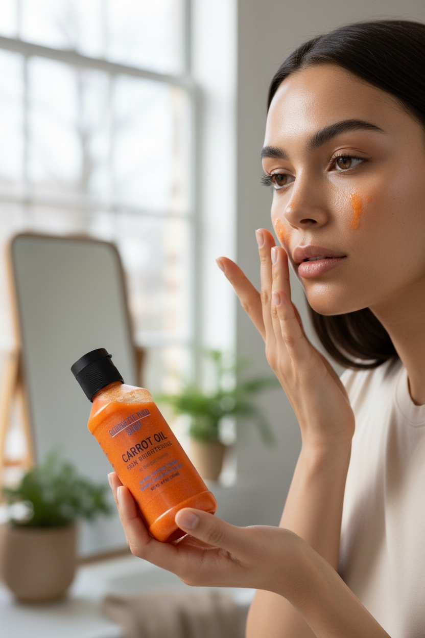 4 oz CARROT OIL Skin Brightening Organic natural & fresh