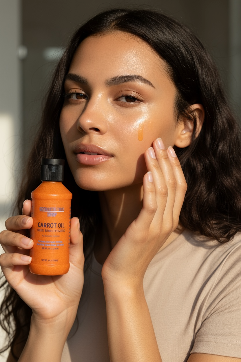 4 oz CARROT OIL Skin Brightening Organic natural & fresh