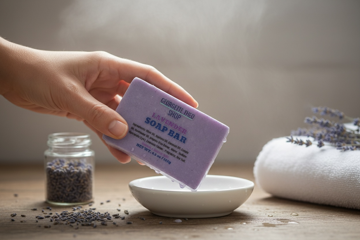 Image of 100% NATURAL LAVENDER SOAP BAR