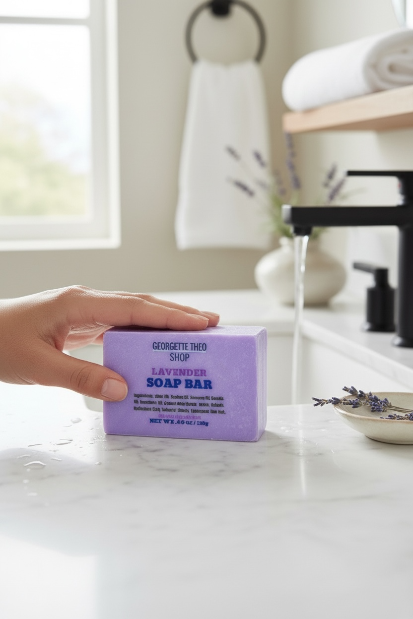 Image of 100% NATURAL LAVENDER SOAP BAR