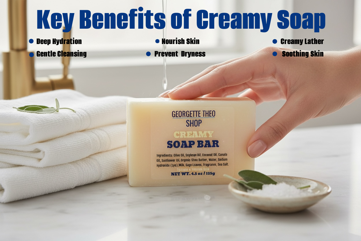100% NATURAL CREAMY SOAP BAR