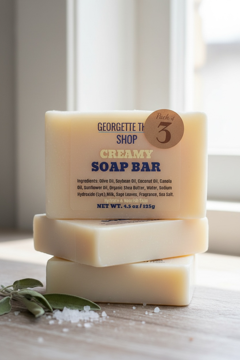 100% NATURAL CREAMY SOAP BAR