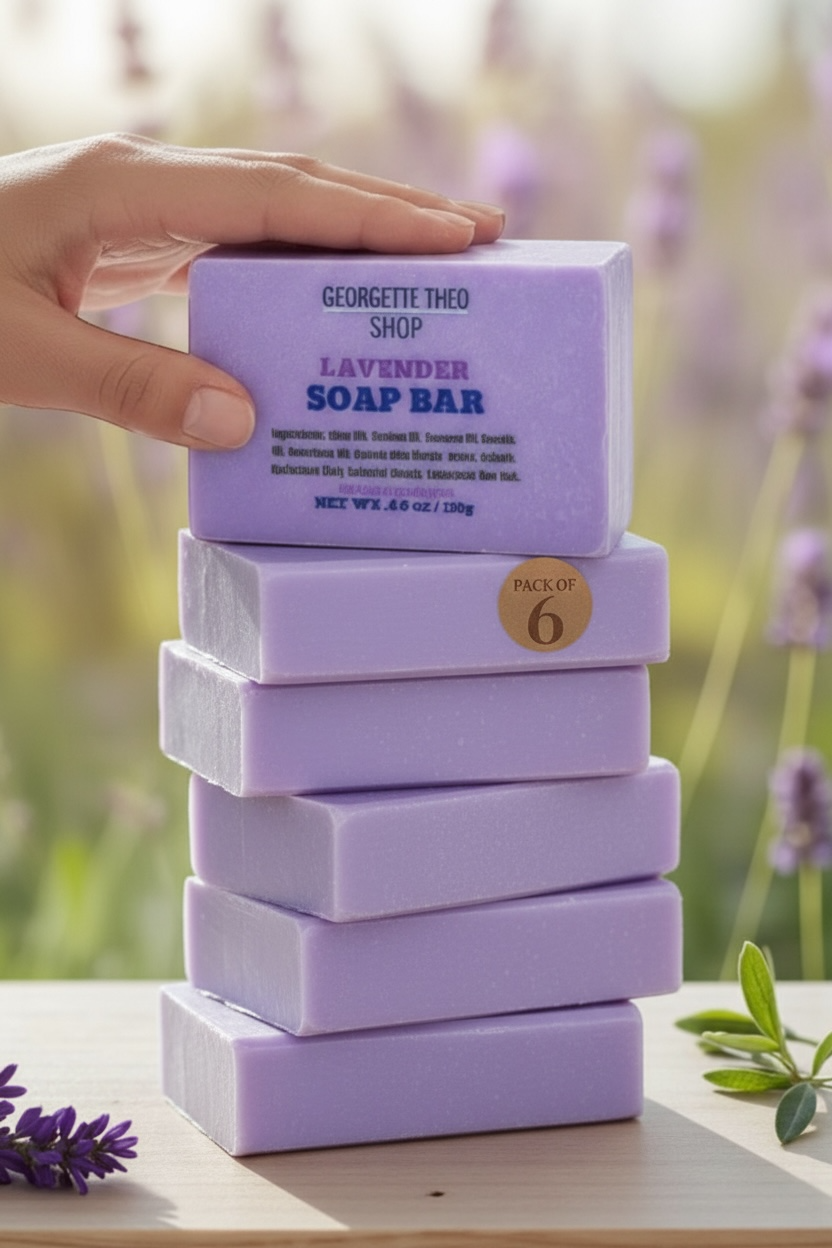 100% NATURAL LAVENDER SOAP BAR