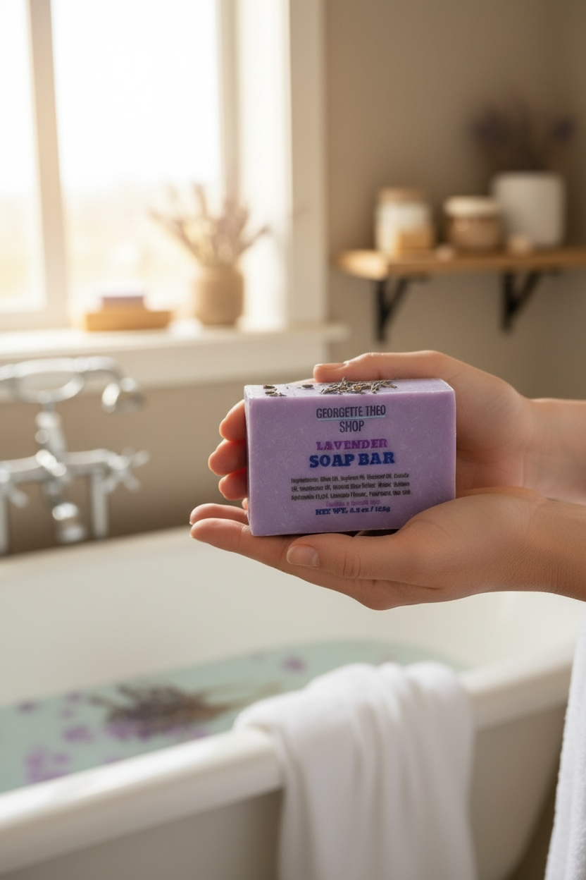 100% NATURAL LAVENDER SOAP BAR